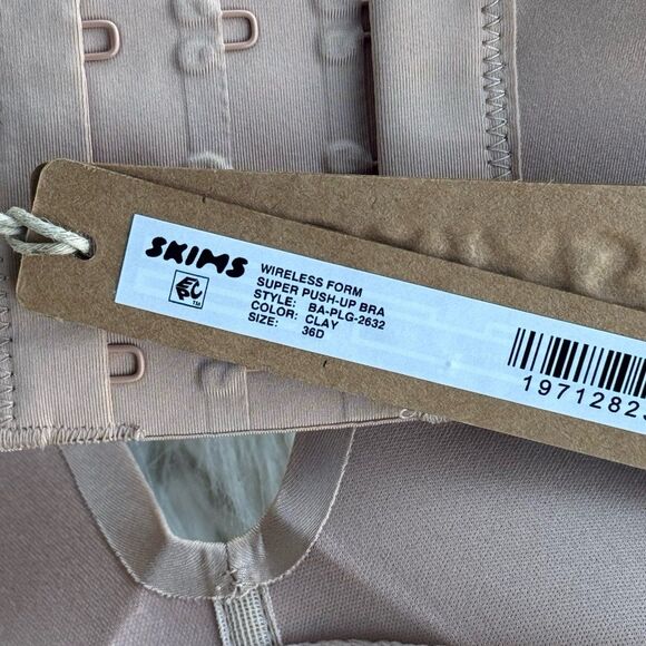 Skims Wireless Super Push up Bra Clay Size 36D - Picture 6 of 6